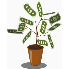 矢量金钱树