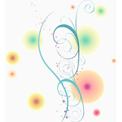 手绘花纹矢量图