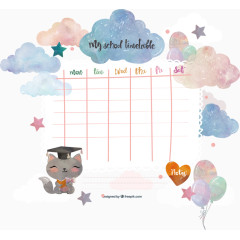 矢量手绘卡通水彩课程