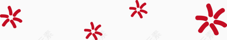矢量创意设计红色小花背景图
