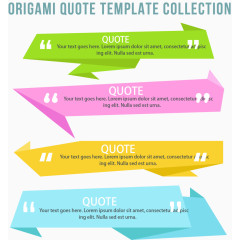 折纸全色彩横幅