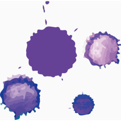 矢量紫色墨点