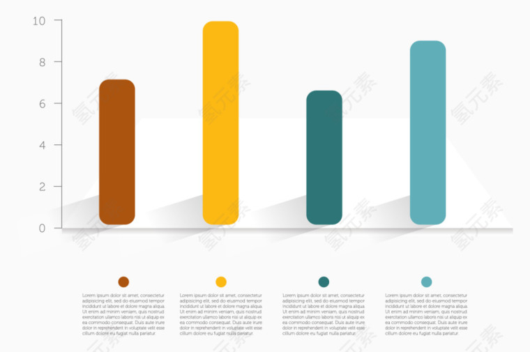 矢量ppt素材彩色工作数据