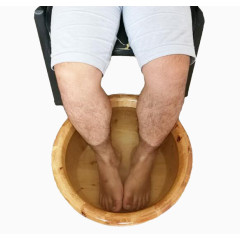 泡脚盆俯视图摄影