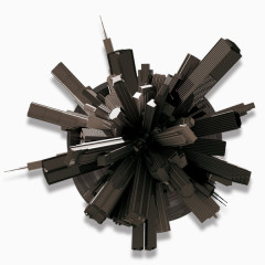 城市建筑抽象图