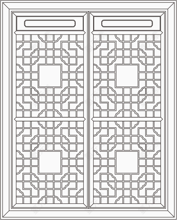 传统古典中式窗