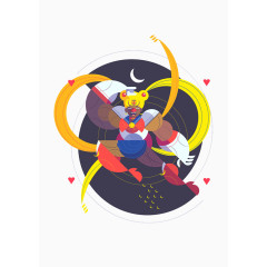 扁平化美少女战士