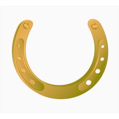 有质感的金色马蹄铁