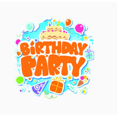 可爱的生日卡片素材