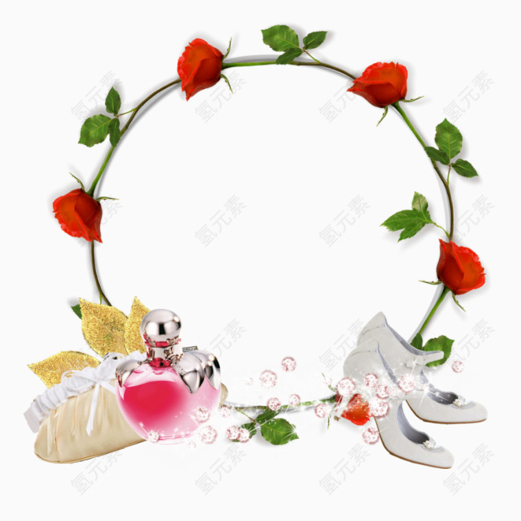 玫瑰花框