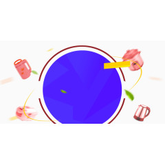 电商扁平文案背景