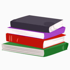 彩色图书卡通书本