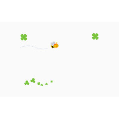 小蜜蜂和四叶草