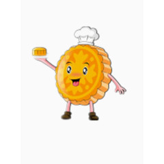 中秋节卡通月饼矢量素材