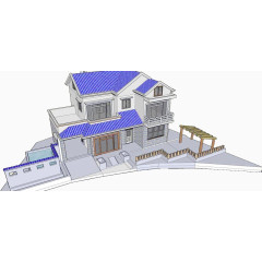 农村别墅SU模型