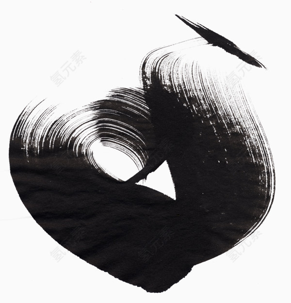 草书墨迹泼墨素材