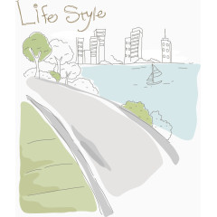 海边城市的街道