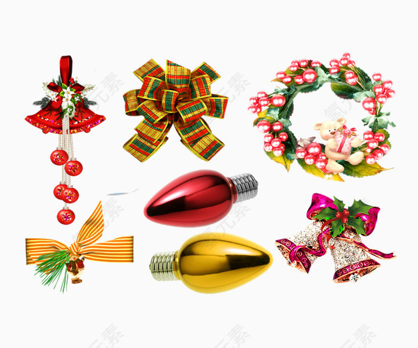 花环铃铛灯头装饰