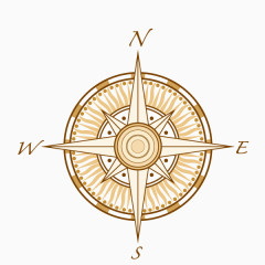 指南针 旅行  方向 装饰图案