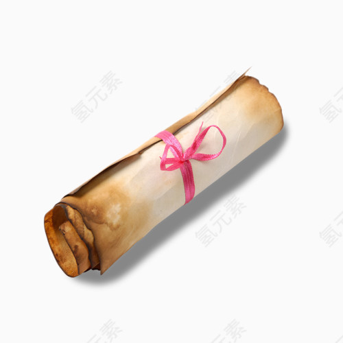 复古破旧通知书