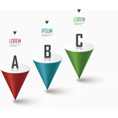 矢量圆锥形图表