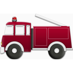 卡通消防车