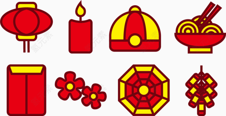 矢量图喜庆元素