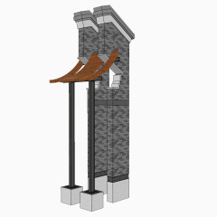 马头墙免抠设计免费素材