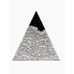 黑白纹理三角形