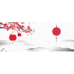 中国风腊梅灯笼