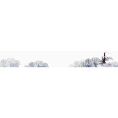 插画类型树背景元素