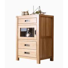 龙森纯实木电视边柜