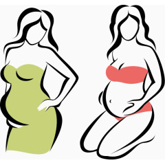 孕妇矢量图