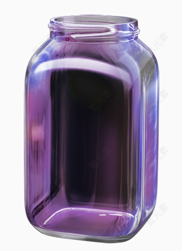 紫色的瓶子
