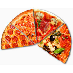 匹萨漂浮素材免抠素材