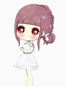 穿白色礼服的女孩