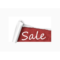 矢量sale图片素材纸张红色