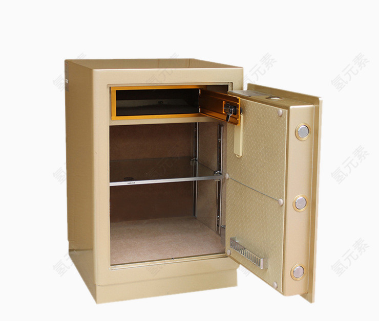 金色三层保险箱