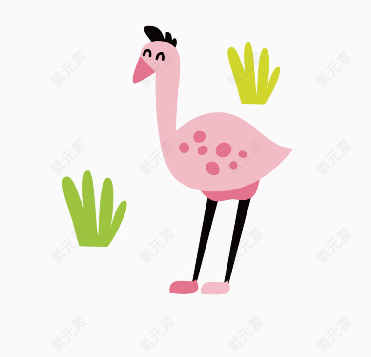 粉色的火鸡矢量素材