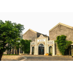 复古民国建筑装饰设计免费素材