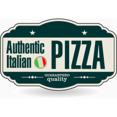 怀旧披萨标签图片