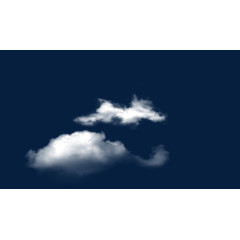 天空中白色的云朵