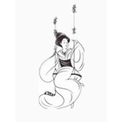 古风美女矢量图