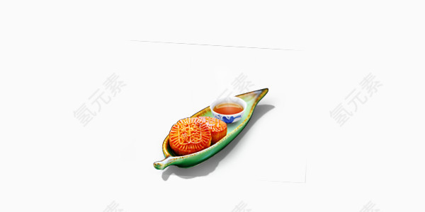 漂浮的月饼船