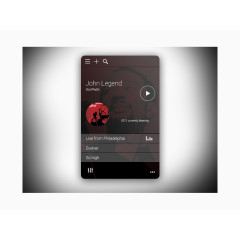 简洁音乐播放界面ui设计PSD文件