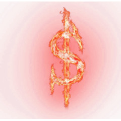 金色火焰字母效果