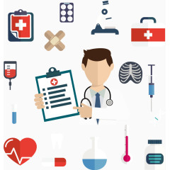 医疗相关扁平素材