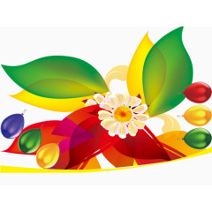 五彩缤纷花朵气球