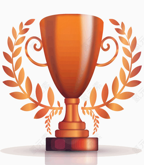 矢量手绘奖杯