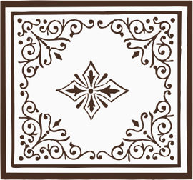 欧美花纹画框素材元素